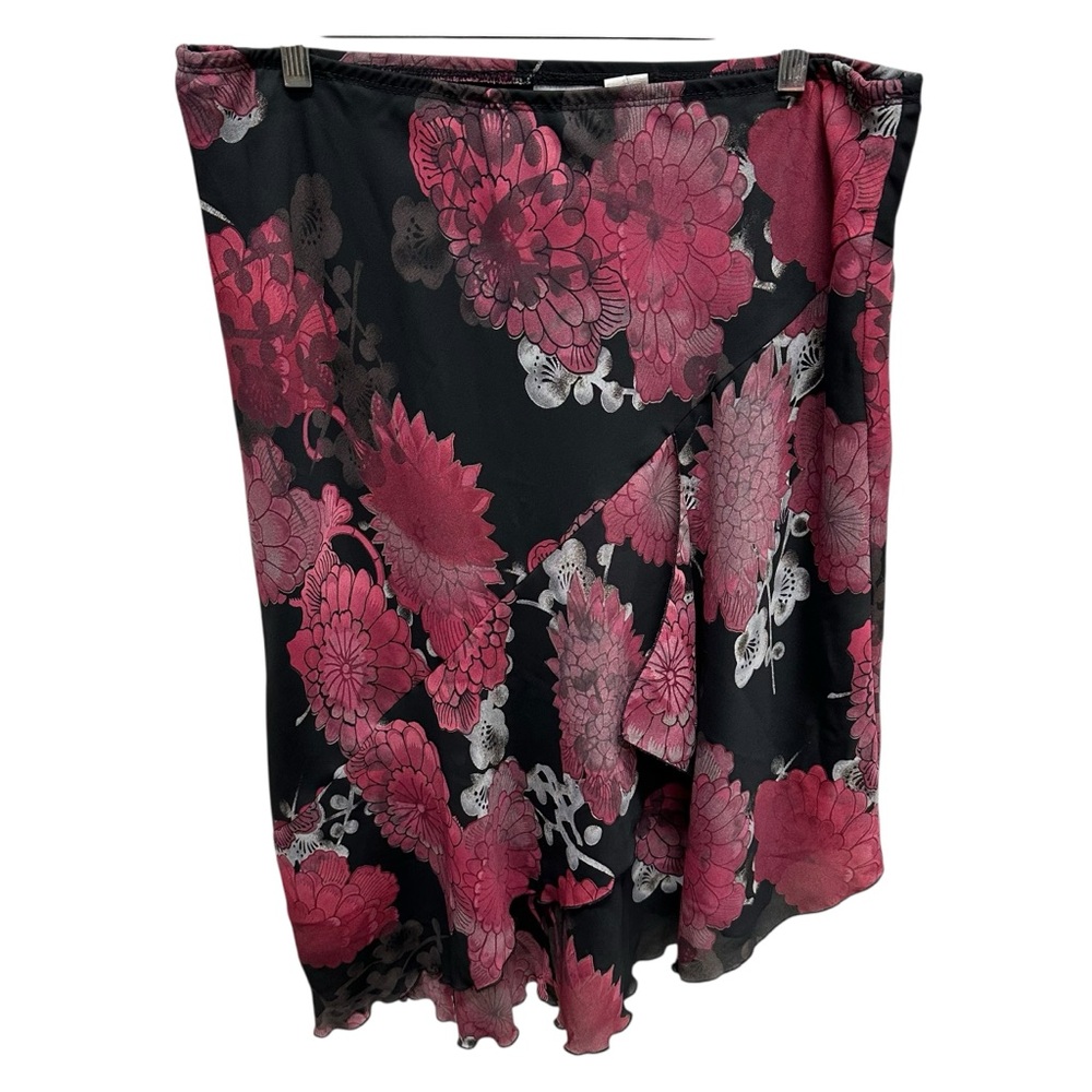 Women’s floral asymmetrical skirt fairy grunge whimsigoth size large